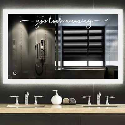 You Look Amazing Mirror Decal Vinyl Decal Bathroom Decor Sho
