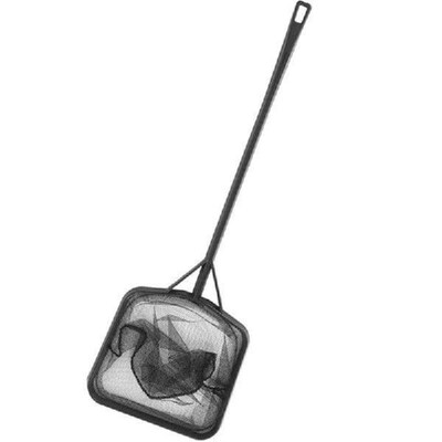 Functional Aquariums Square Fishing Net with Long Handle