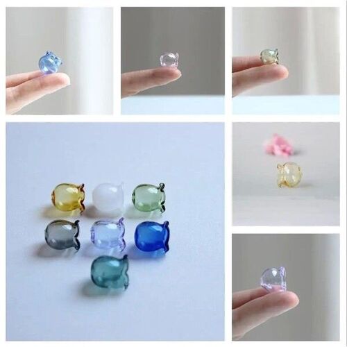 50/100X Glass Bead Cone Multi-Petal Flower Bead End Cap