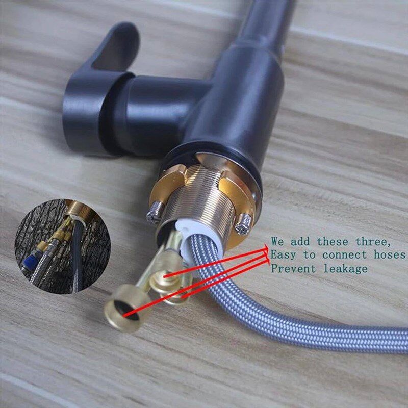 Kitchen Faucet Single Hole Pull Out Spout Kitchen Sink Mixer