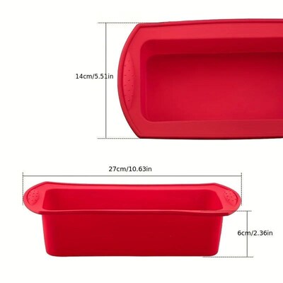 1Pc Loaf Pan Silicone Baking Bread Pan Non-Stick Bakeware Ov