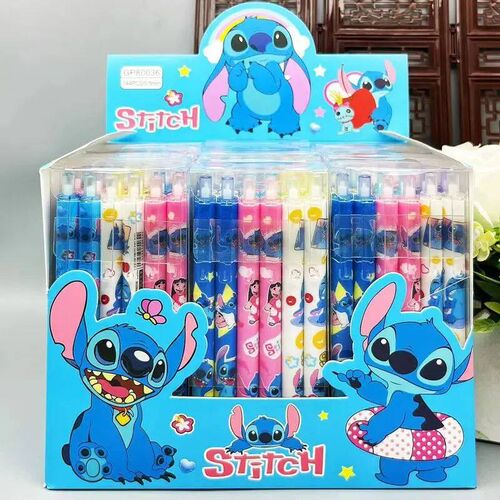 Stitch Gel Pens12pcs Cartoon New Pressing Pen Black Water In