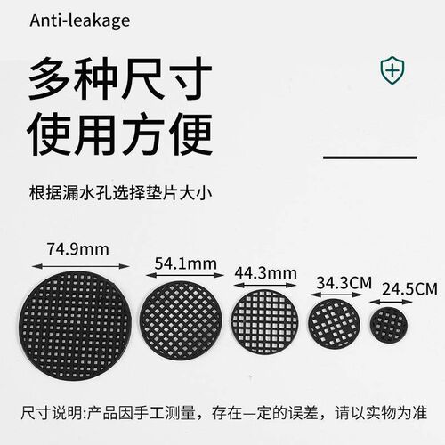 Circular plastic mesh pads for pots, suitable as breathable