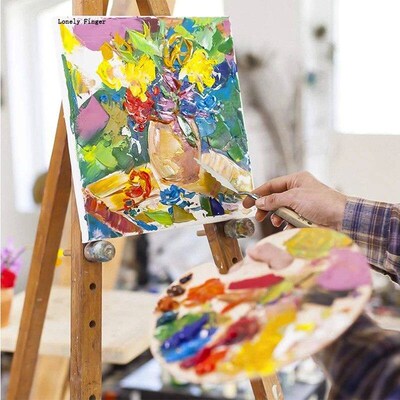 10Pcs Palette Knife Set, Stainless Steel Spatula Painting Kn