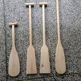 原木船桨划桨儿童表演道具划水龙船端午节赛龙舟摄影装饰手摇木质