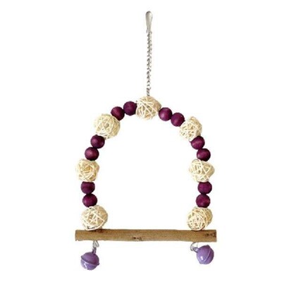 Hammock and Climbing Toy for Birds Climbing Colorful Beads