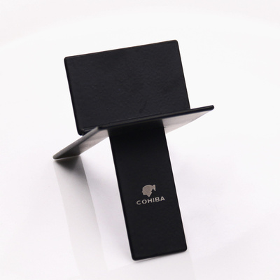 Stainless Steel Foldable Cigar Holder Cohiba Black Ashtray