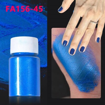 1Bottle Pink/White Pearlescent Nail Art Powder Glitter Merma