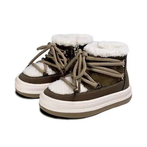 2024 New Autumn/Winter Children Boots For Boys Warm Plush Ru