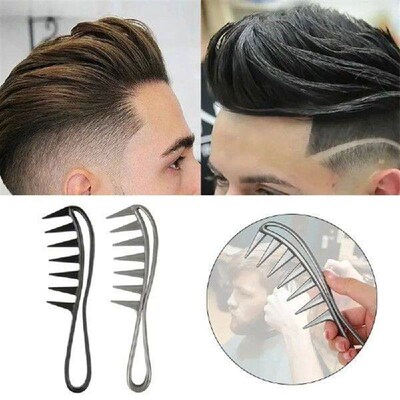 Hair Salon Hairdressing Comb Massage Wide Tooth Plastic