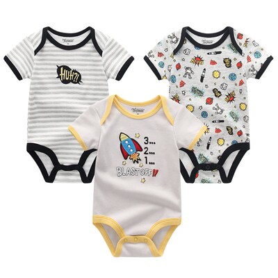 Baby Boy Jumpsuits 3 Pieces Newborn Clothes Set Toddler Girl