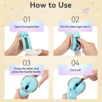 B90 Manual Label Maker 3D Embossing Label Printer Similar as