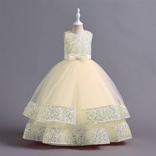 Childrens Dress Sequins Childrens Dress Bow Princess Dress