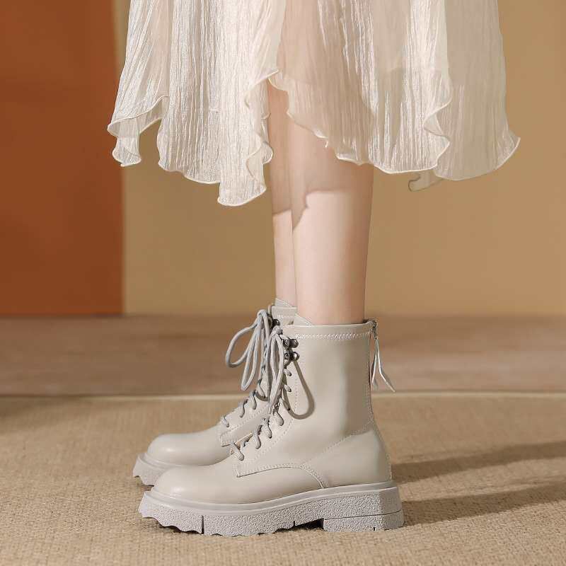 French Style Short Boots and Naked Boots Womens Shoes Autum