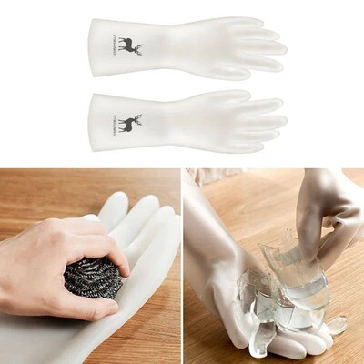 Waterproof Latex Gloves Housework Cleaning Gloves Kitchen Cl