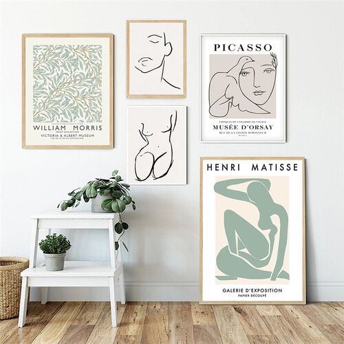 Nordic Abstract  Painting Picasso Matisse William Morris Pos
