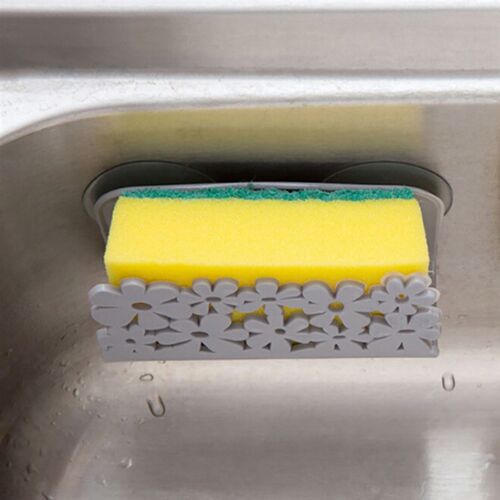Kitchen Bathroom Drying Rack Toilet Sink Suction Sponges Hol