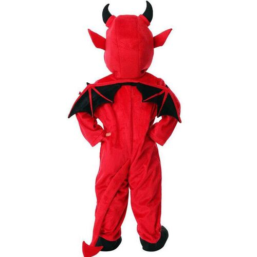 Kids Red Demon Devil Evil Bat Vampires Dress Halloween