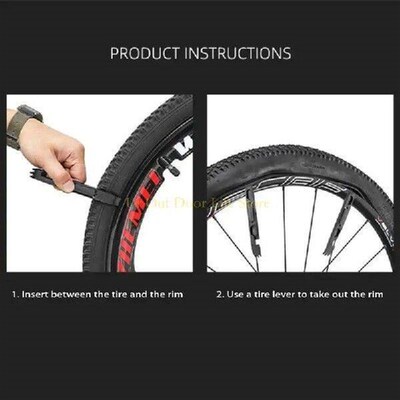 77UF Tire Rubber Patch, Square Repair Tools Lever Set Bike
