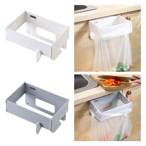 Foldable Trash Rack Kitchen Trash Organizer Wall Mounted