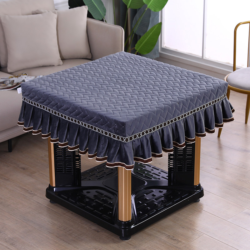 正方形桌布烤火桌子罩麻将机罩套家用四方茶几桌布防尘罩电炉罩盖,居家布艺,烤火罩,淘宝优惠券,粉丝福利购,淘宝优惠卷