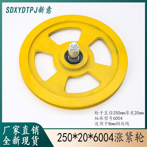 西子奥的斯电梯涨紧轮 250*20*6201*6004*6005 底坑涨紧轮 地绳轮