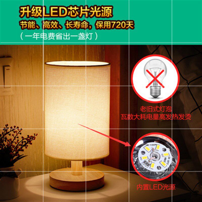 Desk lamp bedroom bedside lamp Nordic night light 台灯夜灯图片