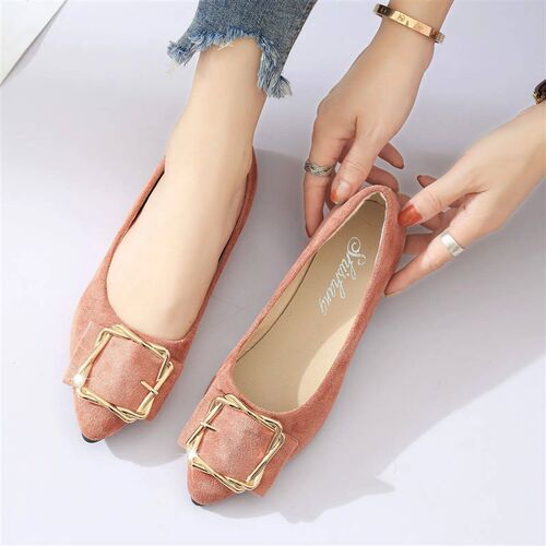 Women Pointed Shallow Flats Luxury Elegant Pumps Woman Loafe