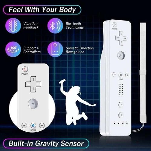2 in 1 Motion Plus Remote Controller Wii Remote Controller G