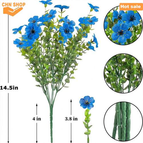 Artificial Faux Flowers Plants Outdoors Decoration fake silk