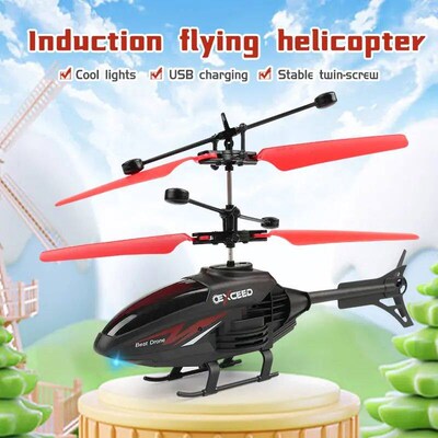 Mini Gesture Sensing Flying Remote Control Aircraft Toys 2 C