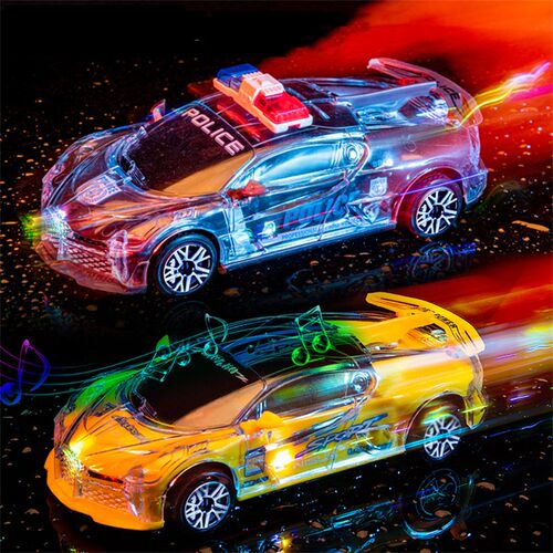 Electric Universal Wheel Car Toys Inertia With Light Music C