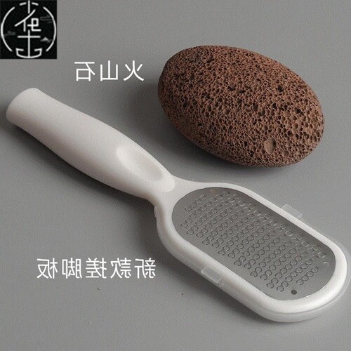 Foot peeler dehulling tool heel home scrub rubbing board
