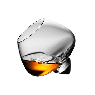 250ml Whiskey Glass Rotating High Belly Cigar Whiskey Cockta