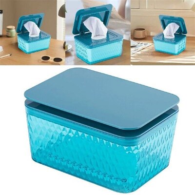 Wet Tissue Box Paper Dispenser Portable With Lid Tissue