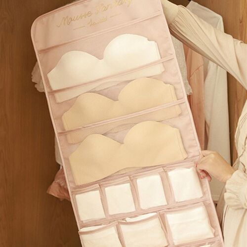 storage box 7 grids bra organizer foldable drawer organizer