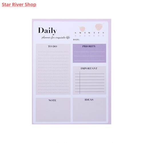 Daily To Do Planner Undated Task Checklist Organizer with To