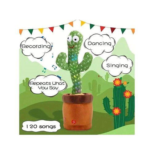 1pc-Dancing Talking Cactus Toys For Baby Boys And Girls,