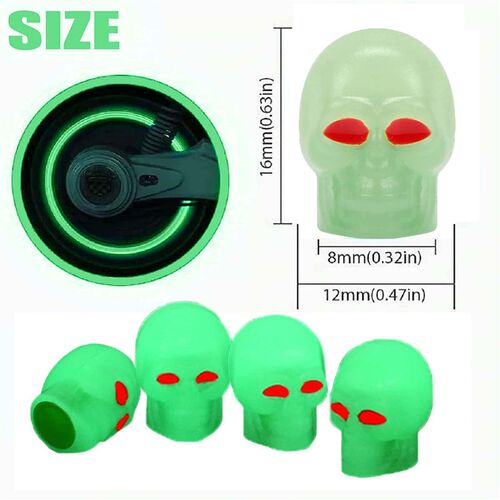 Universal Luminous Tire Valve Cap Car Wheel Hub Glowing Dust
