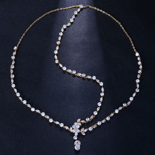 Stonefans Boho Bridal Wedding Head Chain Exquisite Cubic Zir