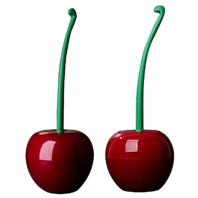 Creative Cherry Shaped Bathroom Cleaning Brush Long Handle