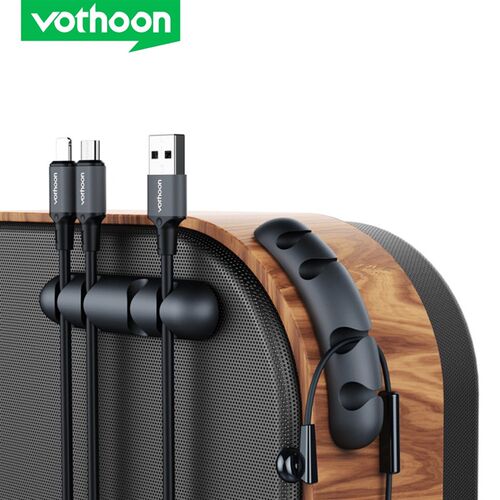 Vothoon New Cable Organizer Silicone USB Cable Winder Flexi