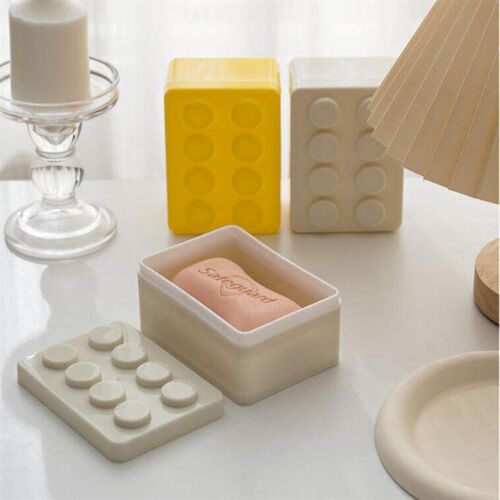 New Square Building Block Soap Box, Travel-Portable and Wate