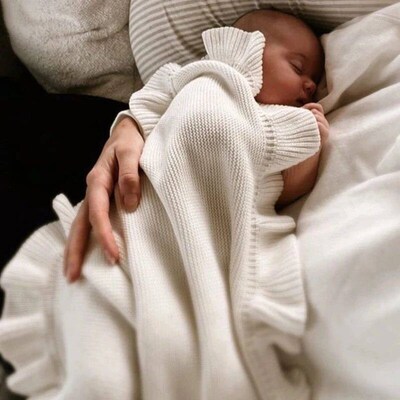 Knitted Baby Swaddle Blanket for New Born Babies Accessories