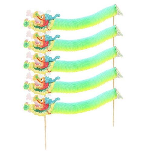 5Pcs 3D Chinese New Year Dragon Decoration DIY Holding