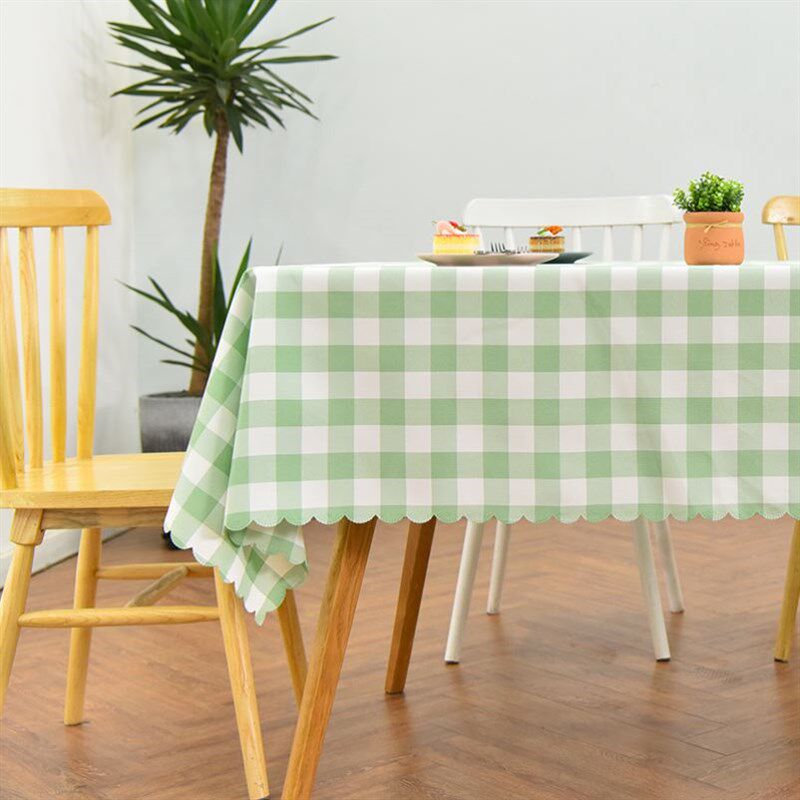 checkered tablecloth rectangular square table picnic cloth