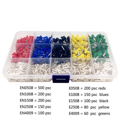 Box-packed Tubular Various Styles electrical wire cable conn