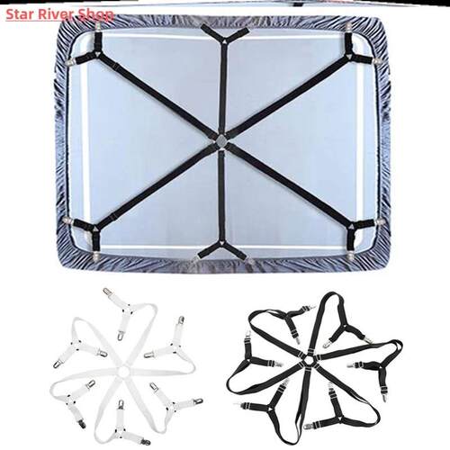 Bed Sheet Holder Adjustable Elastic 12 Clips Fixed Holder Ma
