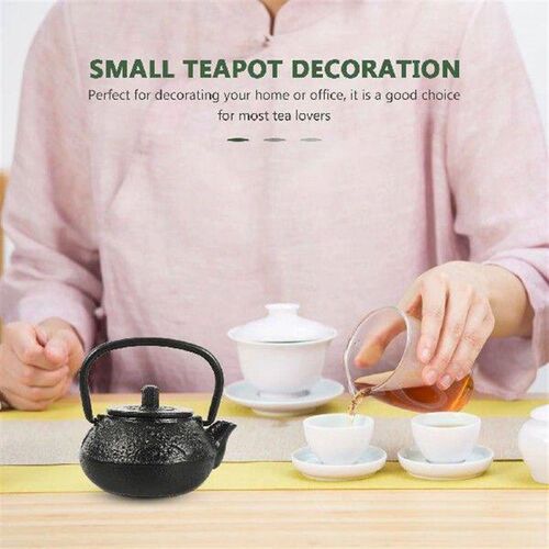 Pig Iron Cast Teapot Office Decor Insulated Vintage Home