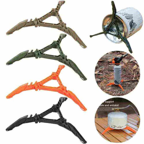 Nylon Gas Canister Stand Foldable Outdoor Gas Tank Bracket C